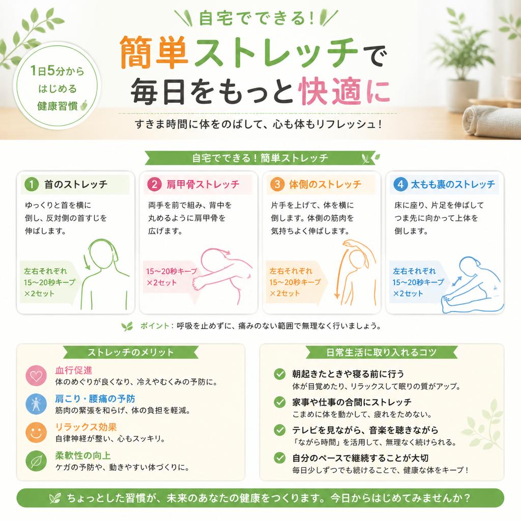4. 日常生活に取り入れたいストレッチ法