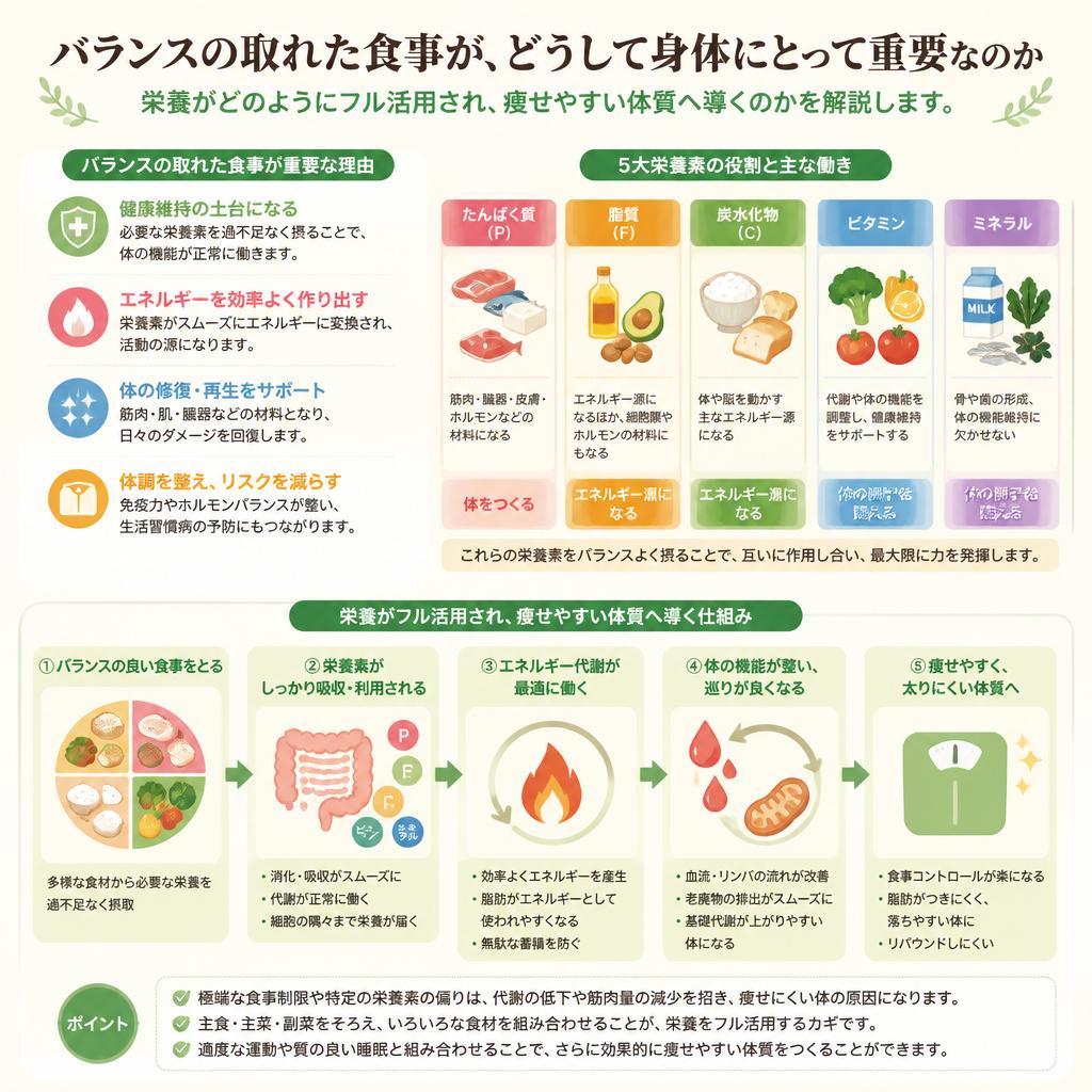 健康的な食事の重要性
