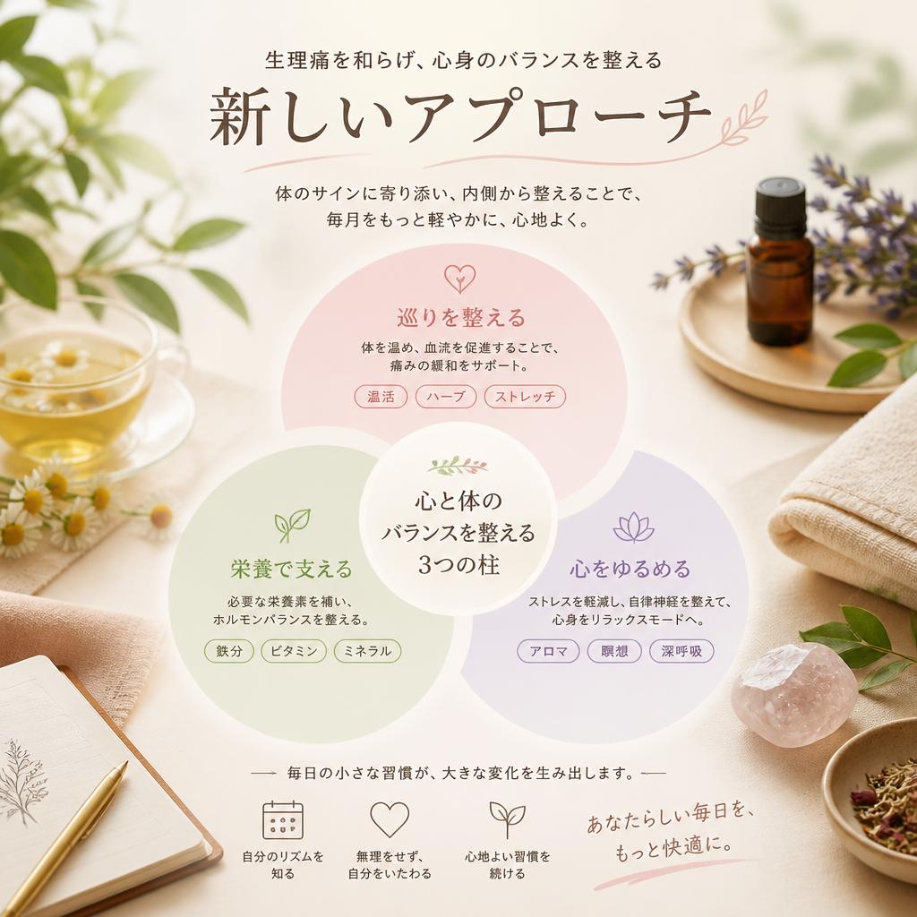 生理痛を和らげ、心身のバランスを整える新しいアプローチ