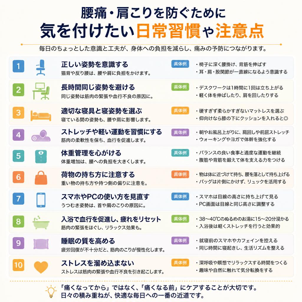 5. 日常生活の注意点