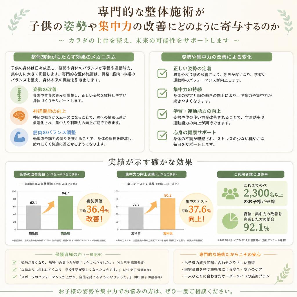 整体の施術がもたらす成果