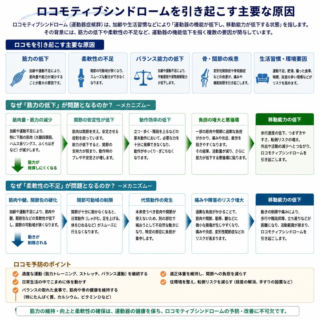 ロコモの主な原因