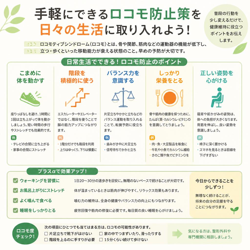 日常生活に取り入れやすい対策