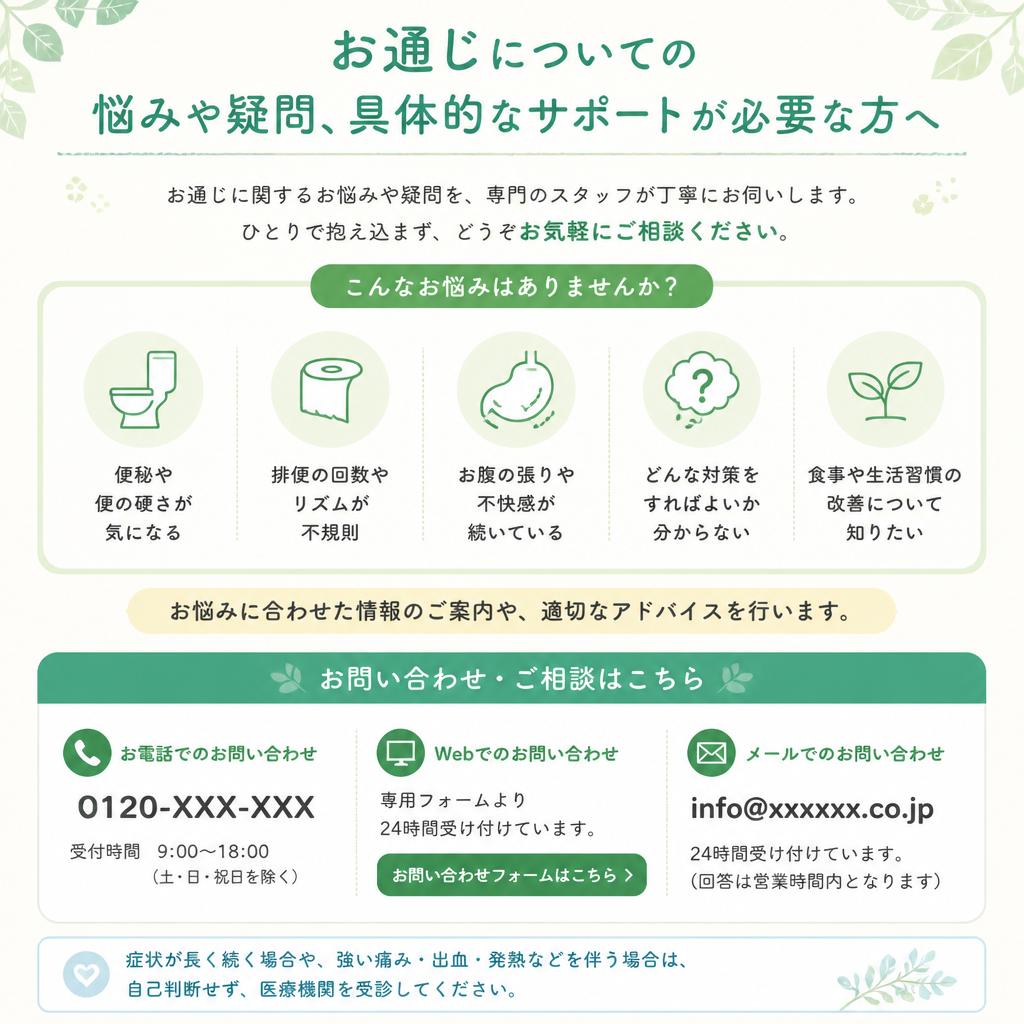 お問い合わせ：私たちがサポートします！