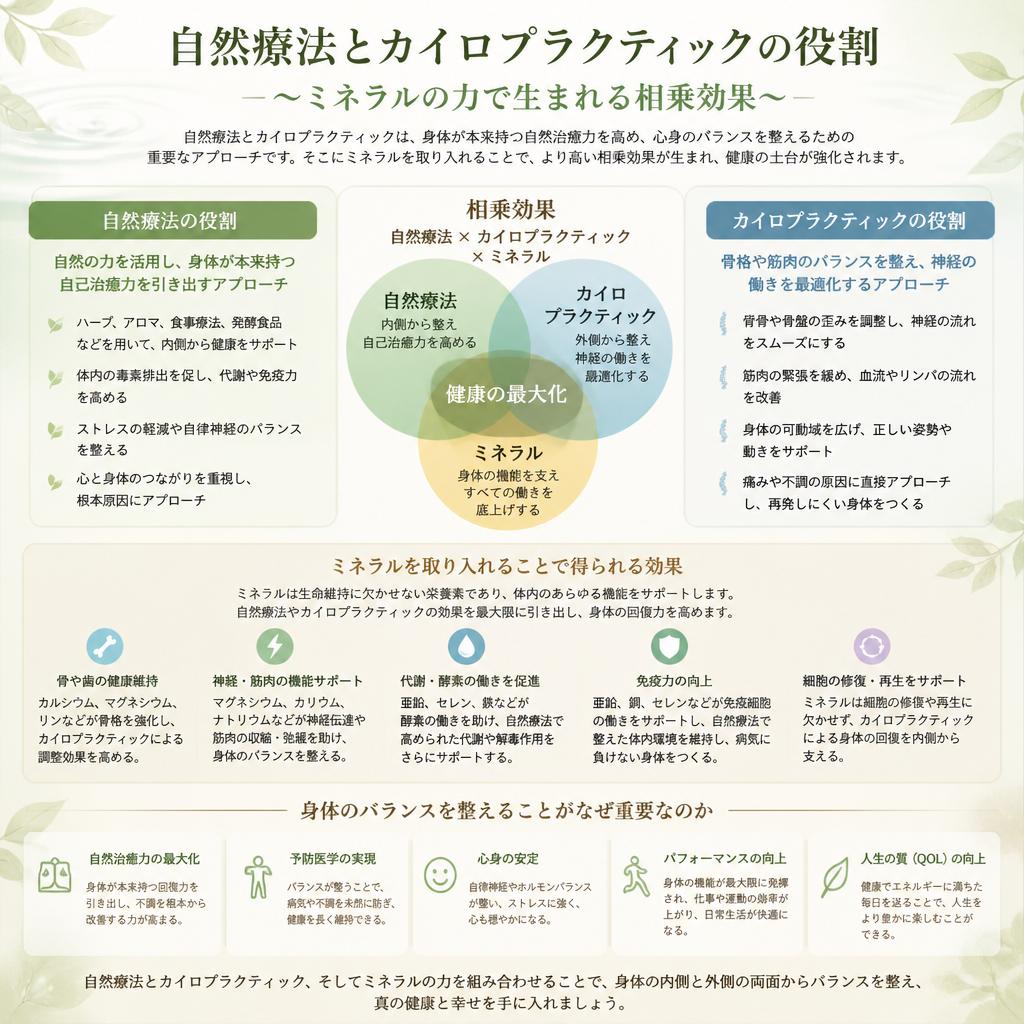 自然療法とカイロプラクティックの関係