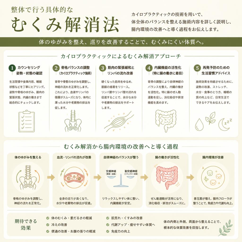 整体によるむくみ解消法