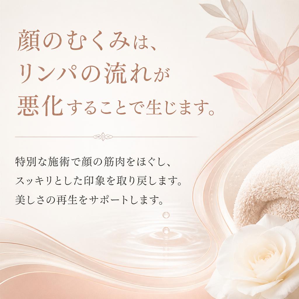 顔のむくみと疲れを解消する施術