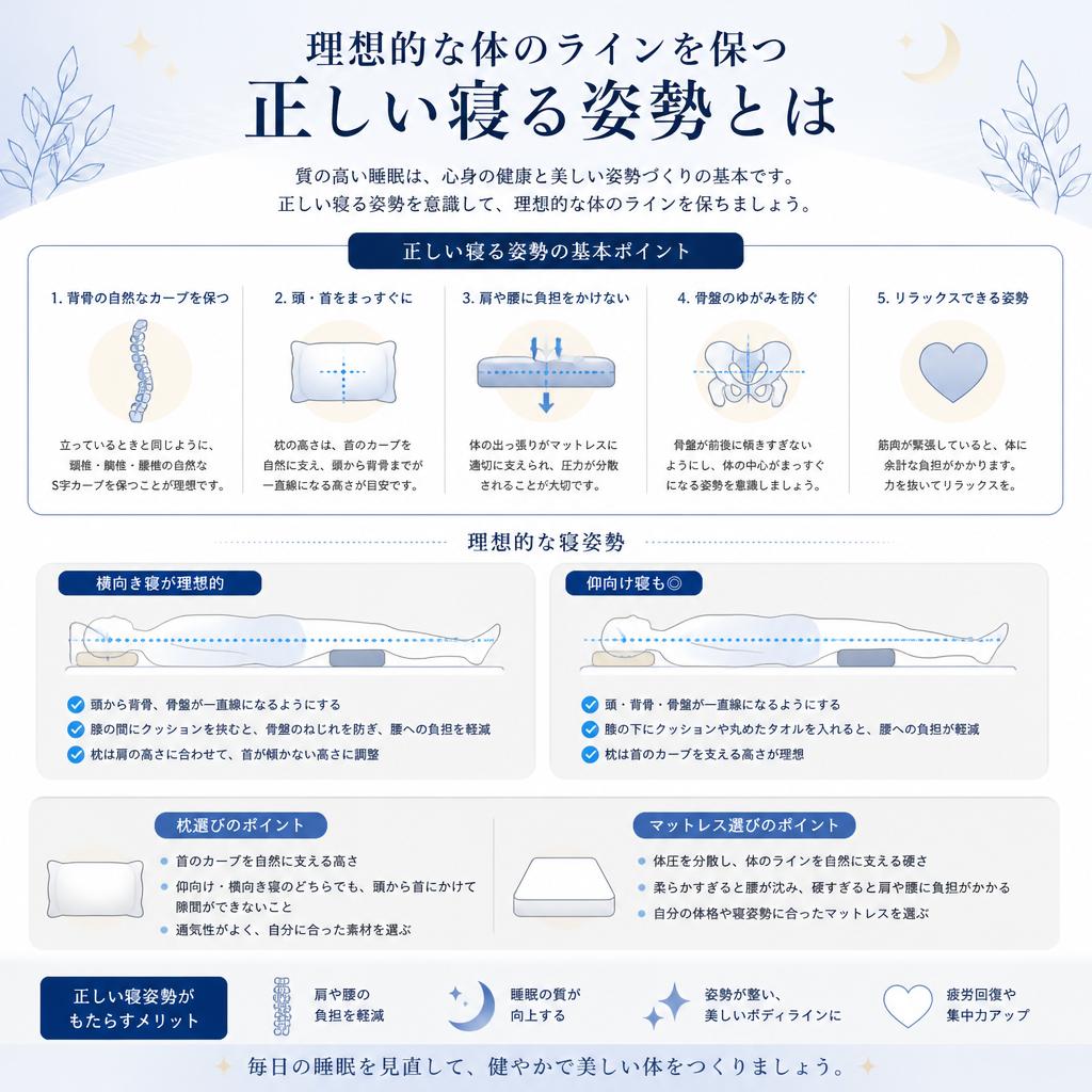 2. 理想的な寝る姿勢とは？