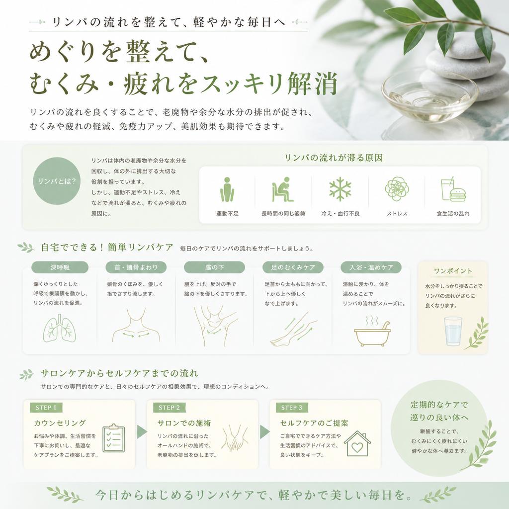 リンパの流れを改善するために