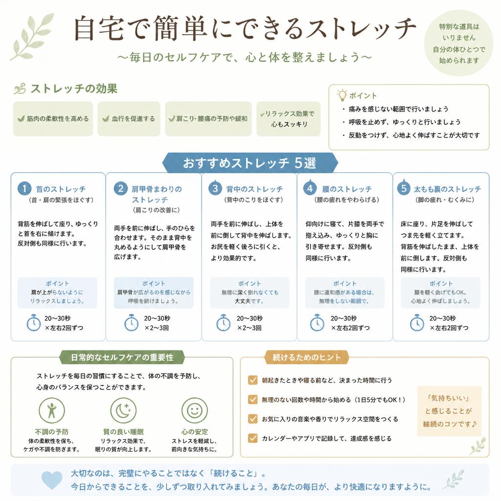 ストレッチでセルフケア