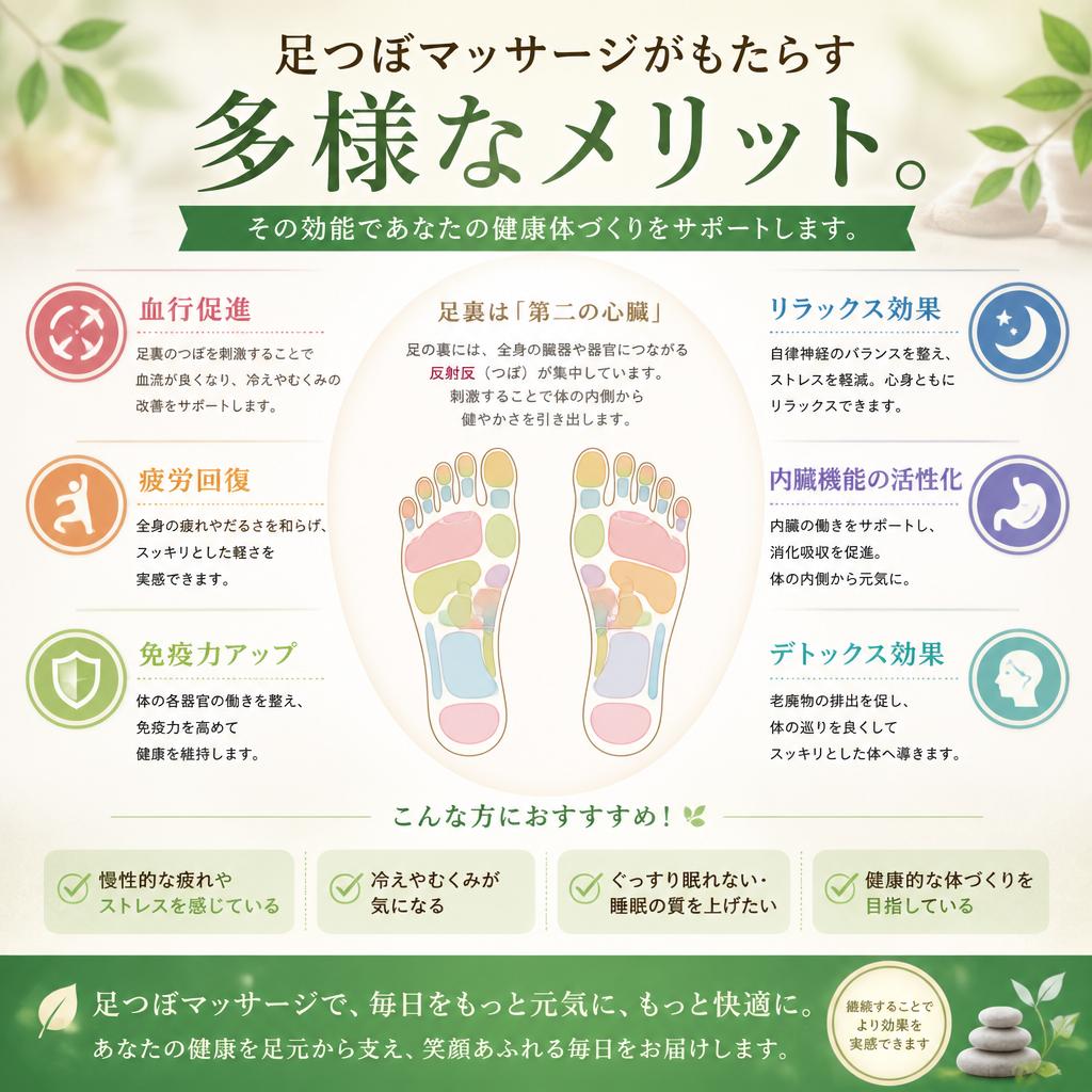 足つぼマッサージの効果