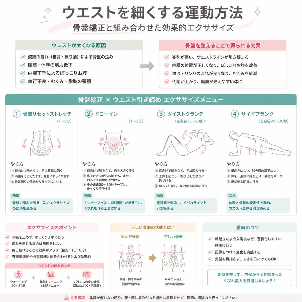 ウエストシェイプのための運動