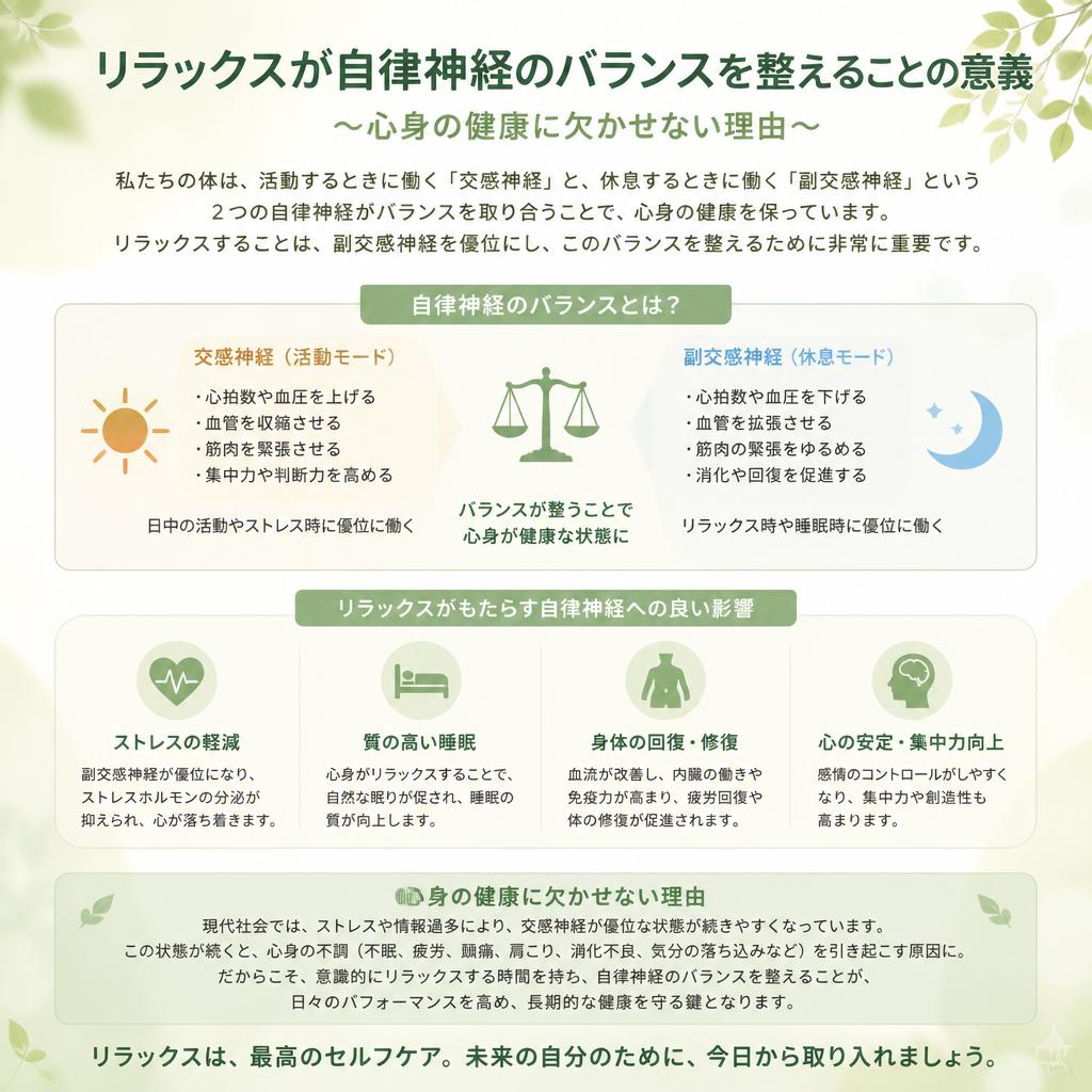 リラックスの重要性