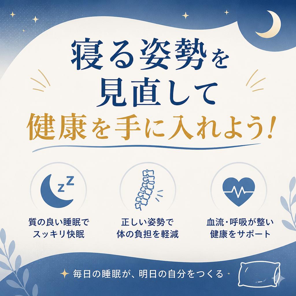 寝る姿勢を見直して健康を手に入れよう！