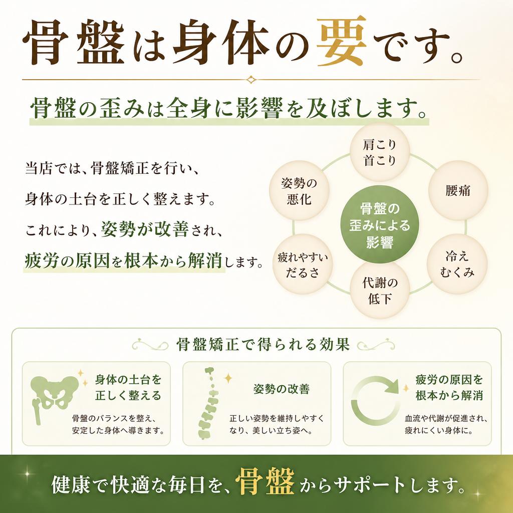 骨盤矯正の重要性
