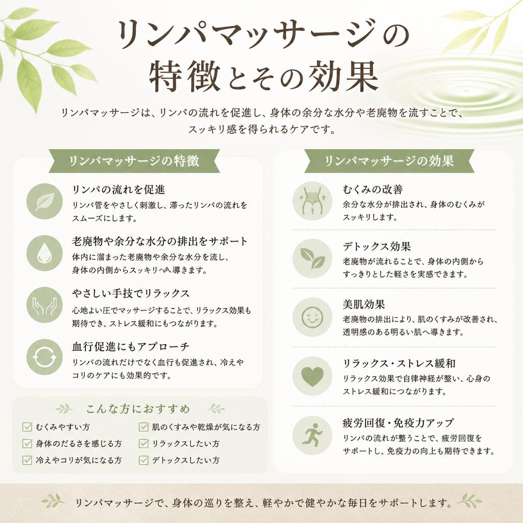 3. リンパドレナージュの魅力