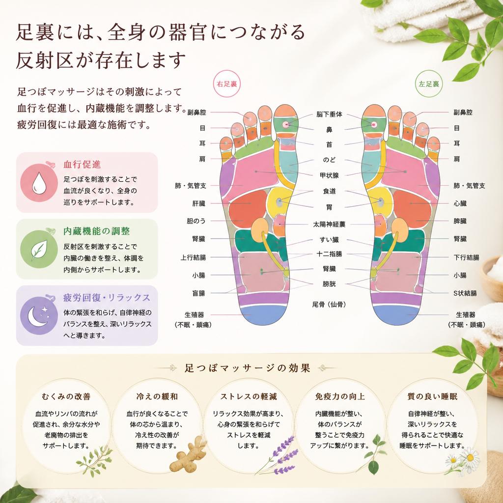 足つぼマッサージの効果とは？