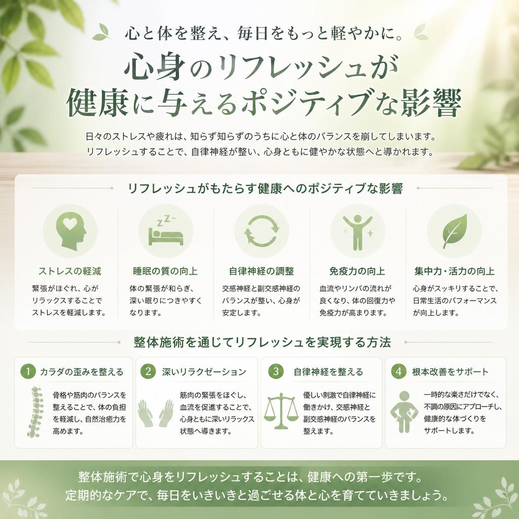 リフレッシュの重要性