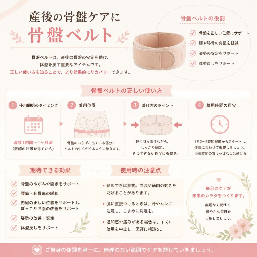 骨盤ベルトの重要性