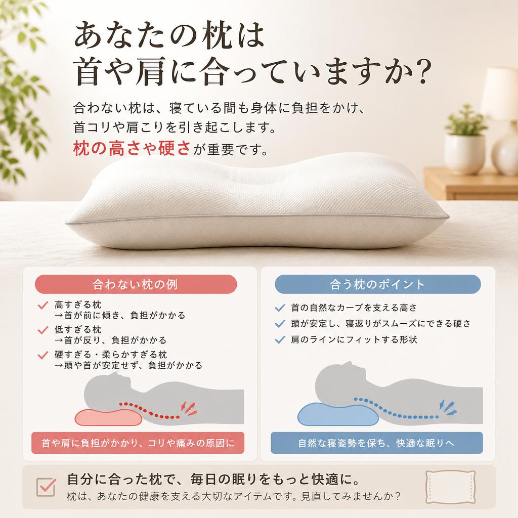 合わない枕が引き起こす不調とは？