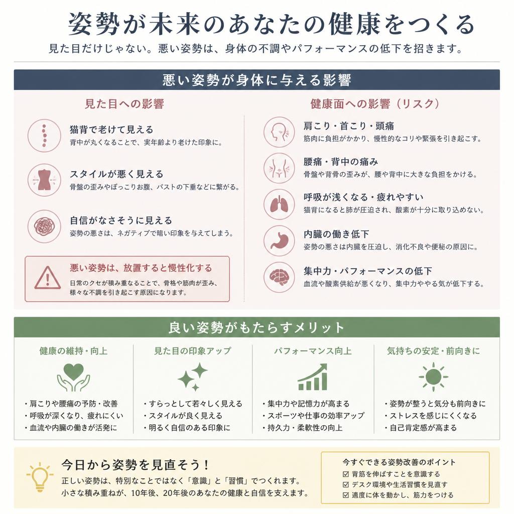 姿勢改善の必要性