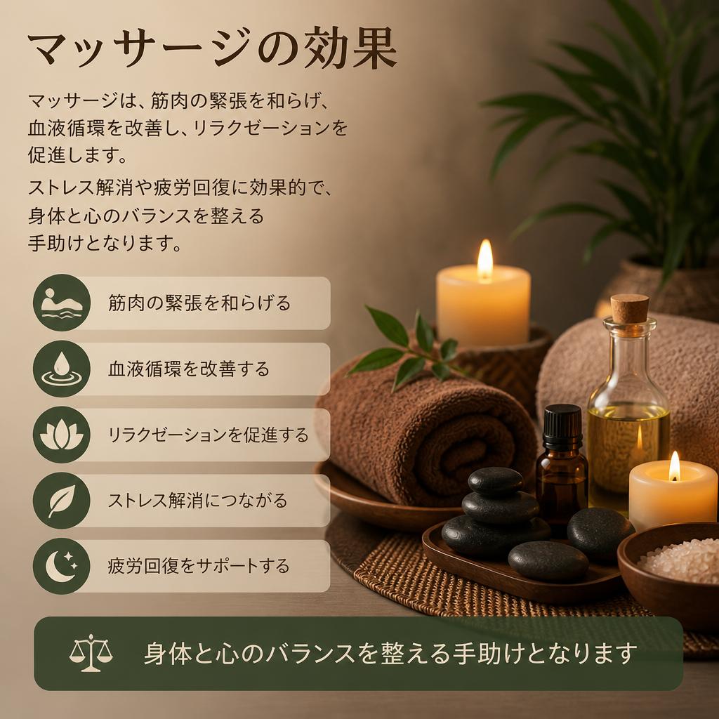 2. マッサージの効果
