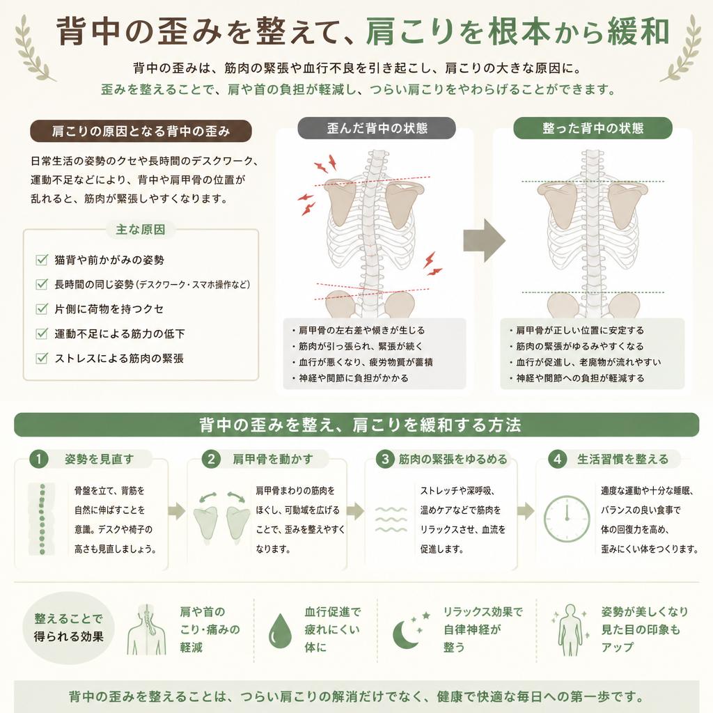 肩こりとその緩和方法